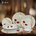 سرویس ۲۶ پارچه اوپال مقصود طرح لاله