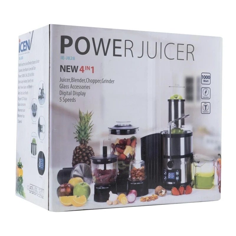 آبمیوه گیری چهار کاره آیسن مدل J828