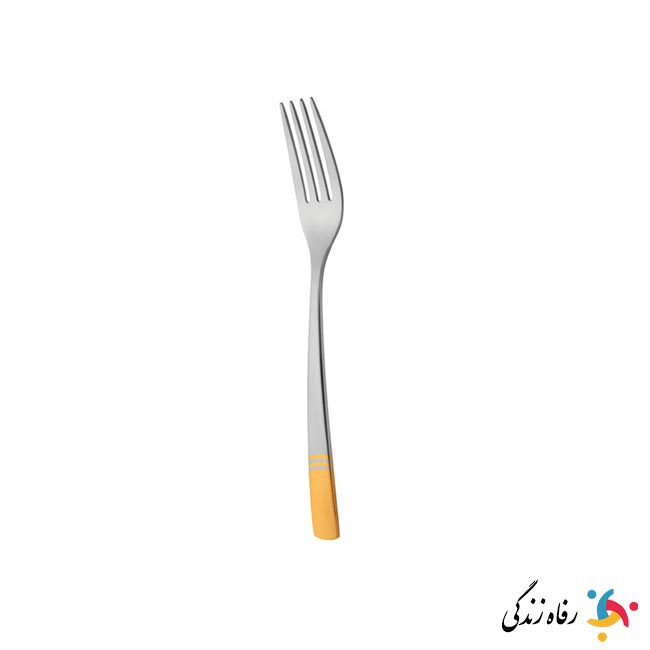 سرویس قاشق و چنگال ۱۲ پارچه ناب استیل مدل فلورانس دورطلا